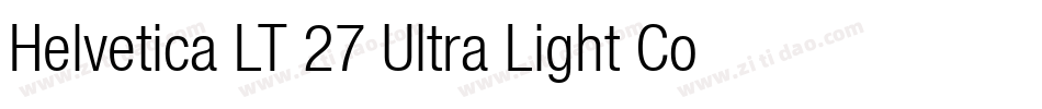 Helvetica LT 27 Ultra Light Condensed字体转换